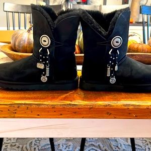 UGG boots with tassels gently worn